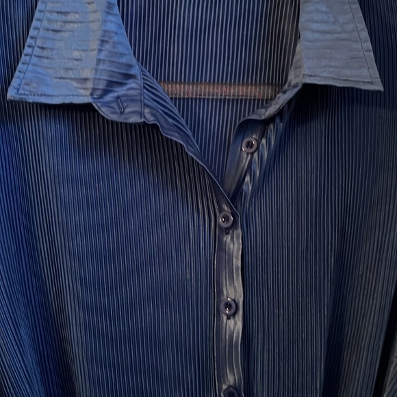 WOMENS BELTED SILKY DRESS BY LYANER. NWOT. SIZE L - Picture 3 of 9